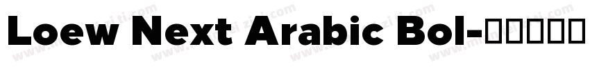 Loew Next Arabic Bol字体转换
